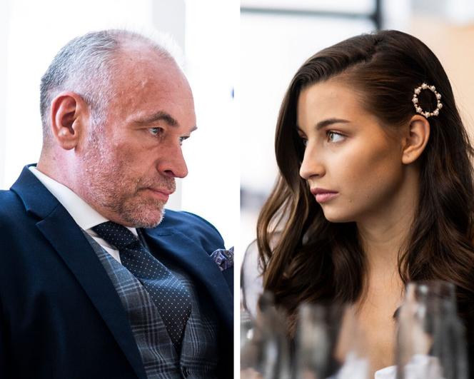 Zawsze warto 2 sezon. Witold Wardecki (Mariusz Bonaszewski), Ada (Julia Wieniawa)