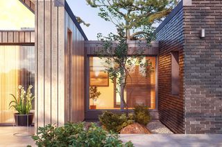 Domy złożone z dwóch budynków