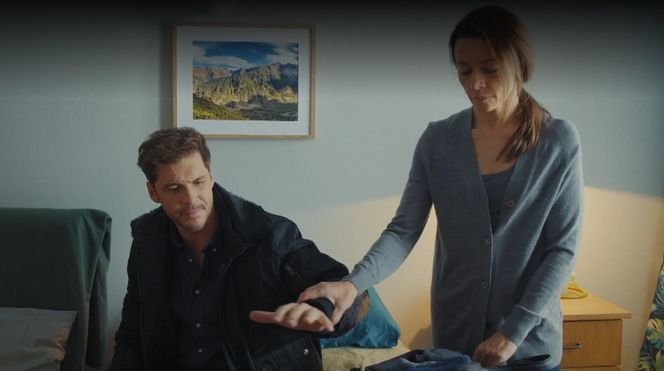 	M jak miłość odc. 1853. Martyna (Magdalena Turczeniewicz), Marcin (Mikołaj Roznerski)