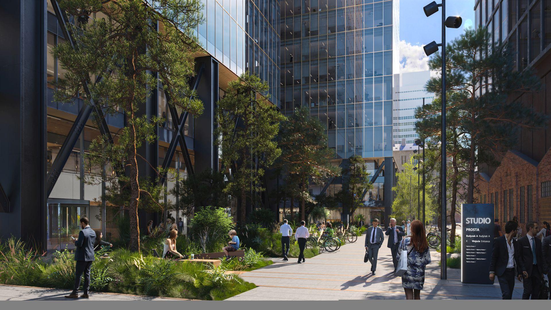 Zespół biurowy Studio w Warszawie: nowy wieżowiec projektu Arrow Architects i Grupa 5 Architekci