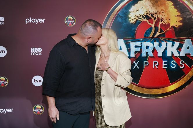 Piotr Domaniecki i Ewa Gawryluk na pokazie "Afryka Express"