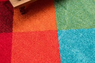Kolorowy dywan w salonie