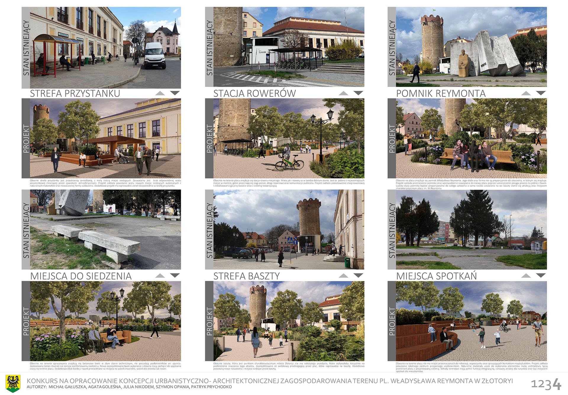 I miejsce dla studentów Politechniki Śląskiej w konkursie na opracowanie placu Władysława Reymonta w Złotoryi
