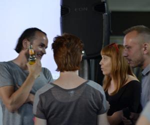 Michał Piasecki, Katarzyna Waloryszak i prowadzący spotkanie Anna Żmijewska oraz Tomasz Żylski z miesięcznika Architektura-murator