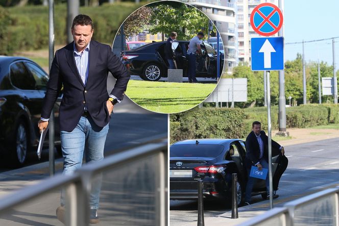 Rafał Trzaskowski spóźniony na konferencję. Wysiadł na zakazie!