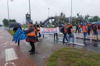 Strajk kolejarzy Bydgoszcz 28.07.25