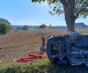 Wypadek Busa z Dziećmi w Miejscowości Lechów