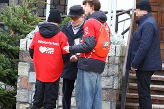 Wałęsa przed kościołem wsparł WOŚP