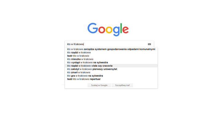Kraków w Google. Jakich informacji szukamy najczęściej? Wyniki są zaskakujące! [GALERIA]