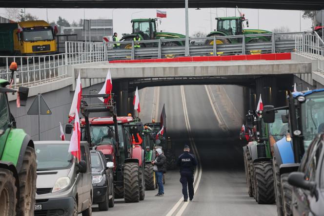 Protest rolników Zakręt