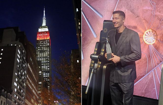 Lewandowski rozświetlił Empire State Building