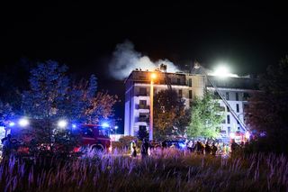 Pożar budynku przy ul. Krańcowej