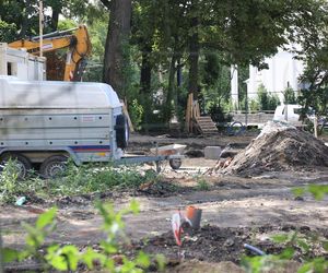 Rewitalizacja parku Bronowickiego w lublinie - postęp prac na koniec lipca 2025