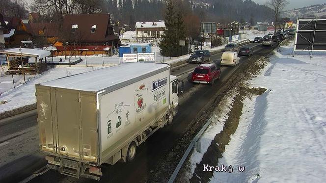 Wielkie korki na zakopiance. Turyści wracają z sylwestra