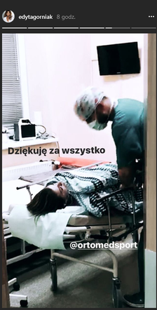 Edyta Górniak - operacja kolana