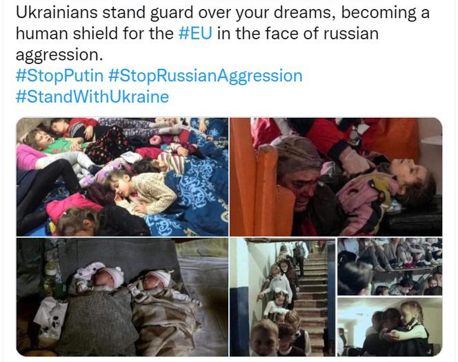 Dobranoc Europo. Kiedy ty śpisz, nasi mali Ukraińcy stoją na straży twoich marzeń...