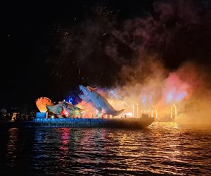 Małopolskie Królewskie Widowisko na Wiśle w ramach 24. Parady Smoków