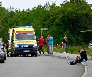 Wypadek nastolatków na hulajnodze