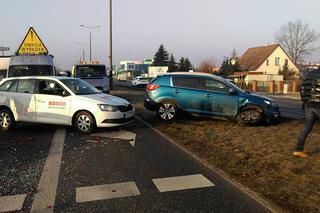 Wypadek na ulicy Fordońskiej. Zderzyły się cztery samochody