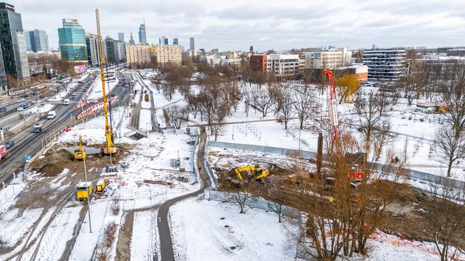 Budowa tramwaju do Dworca Zachodniego w styczniu 2025