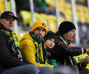 Kibice GKS Katowice na meczu z Piastem Gliwice 8.11.2025