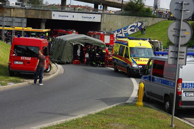 Wypadek autobusu w Warszawie