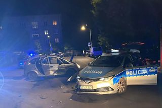 Pościg za złodziejem kół w Warszawie. Pirat drogowy staranował radiowóz!