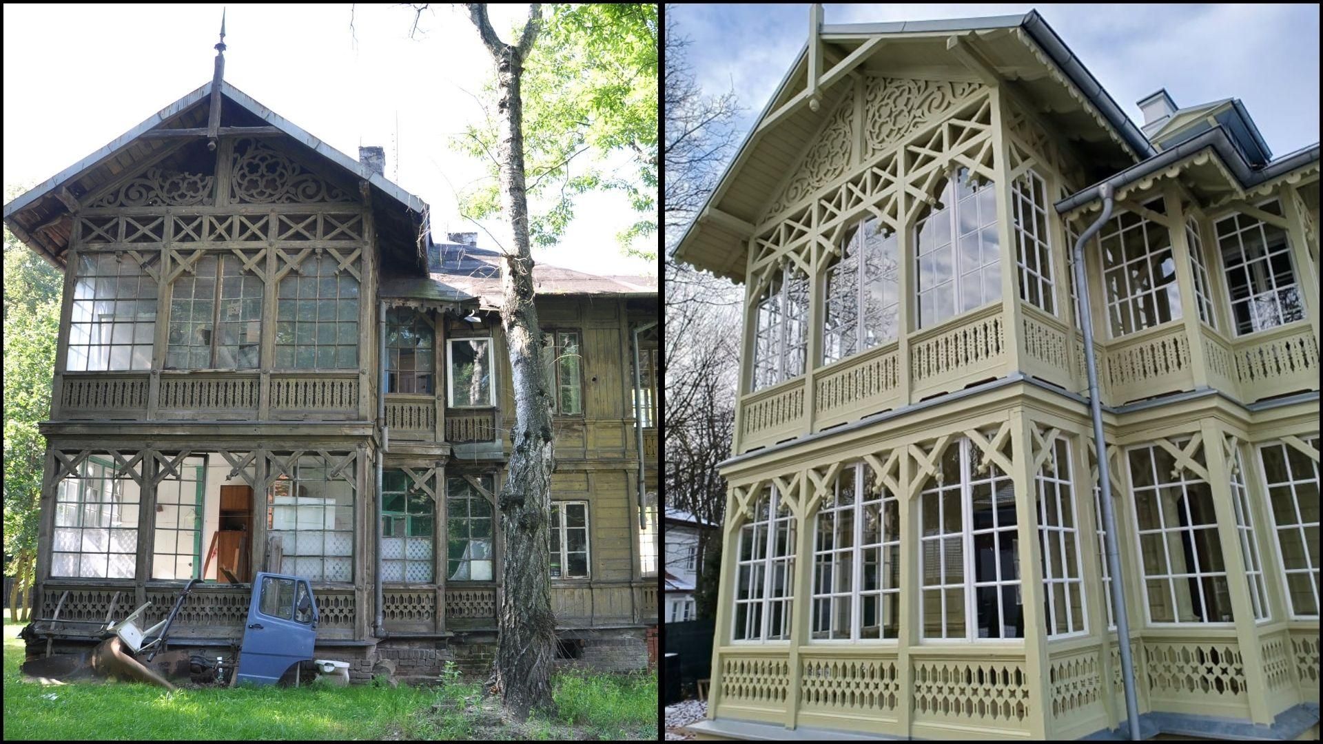 Świdermajer przy ul. Fletniowej 2 w Warszawie – przed i po remoncie