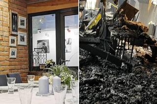 Znana restauracja z Trójmiasta spłonęła. Ktoś wrzucił przez okno do kuchni koktajl Mołotowa [ZDJĘCIA]