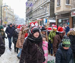 Parada w Mikołajów w Chorzowie na koniec Mikołajowego Festiwalu Czekolady z... owadami