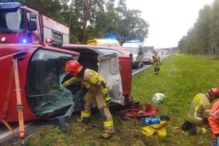 Czołowe zderzenie w Święciechowie. Jedna osoba zabrana do szpitala