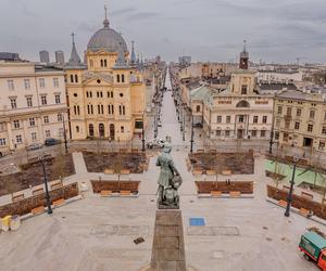 Plac Wolności w Łodzi już prawie gotowy