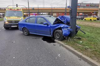 Bydgoszcz: Wypadek na ul. Jagiellońskiej! Jedna osoba trafiła do szpitala 