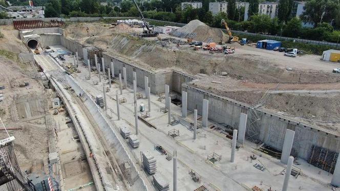 Budowa Tunelu Średnicowego w Łodzi - wrzesień 2023
