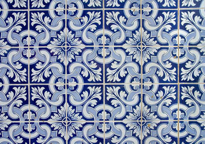 Kobaltowe płytki azulejo