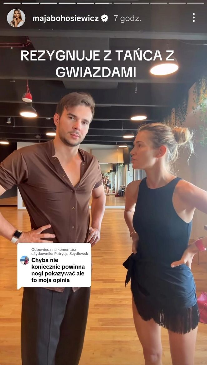 Maja Bohosiewicz rezygnuje z "Tańca z gwiazdami". O powodzie poinformowała w nagraniu