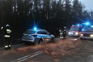 Poważne zderzenie czołowe na drodze krajowej K55