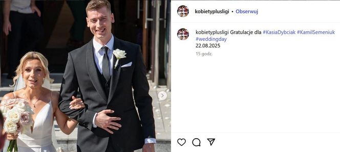 Kamil Semeniuk z żoną Kasią