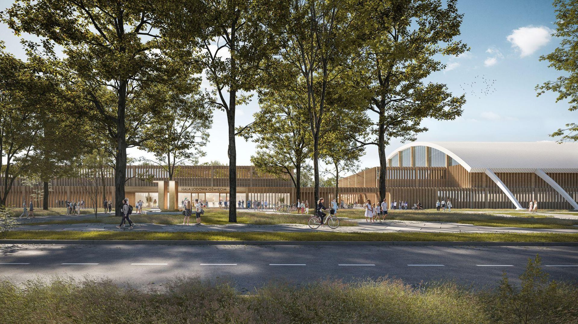 Hala lodowa w Oświęcimiu projektu M.O.C.  Architekci