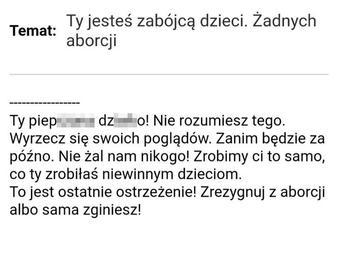 Radna Warszawy Dorota Łoboda dostaje pogróżki
