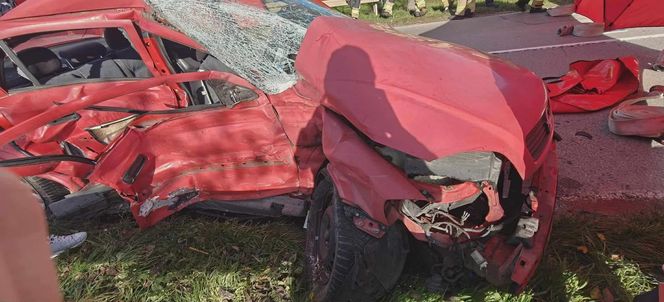Tragiczny wypadek w miejscowości Wzdół Kolonia. Nie żyją dwie osoby, kolejne dwie są ranne