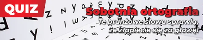 QUIZ. Sobotnia ortografia. Te branżowe słowa sprawią, że złapiecie się za głowę! 7/10 to ogromny sukces