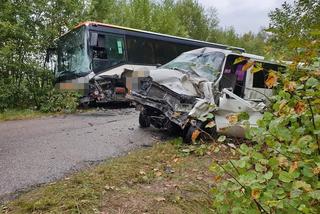 Podlaskie: Wypadek autobusu szkolnego. Jedna osoba nie żyje
