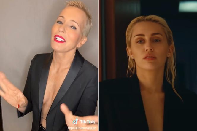 Paulina Smaszcz i Miley Cyrus