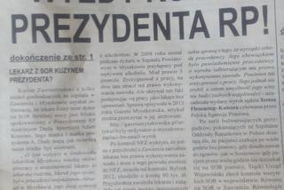 Lekarz, który sprawował dyżur w szpitalu w Zawierciu to... kuzyn Andrzeja Dudy? Sensacyjne doniesienia! [ZDJĘCIA]