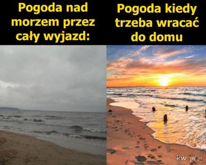 W tym roku pogoda jest bezlitosna dla turystów. No zobaczcie tylko te memy!