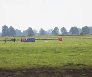 Dron runął na pole rolnika pod Elblągiem