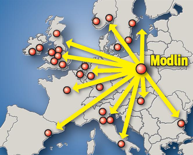 Z Modlina do całej Europy