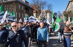 Górnicy protestowali pod ministerstwem przemysłu w Katowicach przeciwko likwidacji KWK Bielszowice