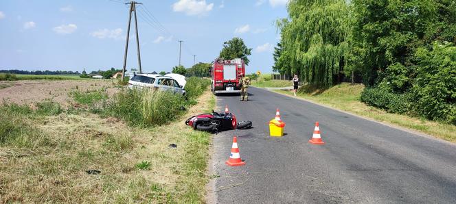 Koszmarny wypadek pod Grudziądzem! Motorowerzysta zmarł w szpitalu [ZDJĘCIA]